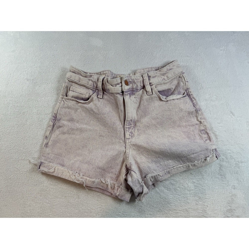 Universal Thread‎ Women's High-Rise Purple Wash Midi Jean Shorts Sz 10